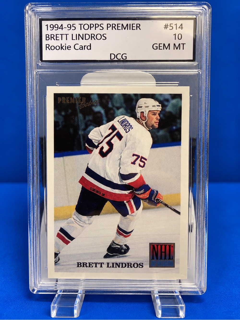 Topps Rookie Brett Lindros Rookie Card - New York Islanders